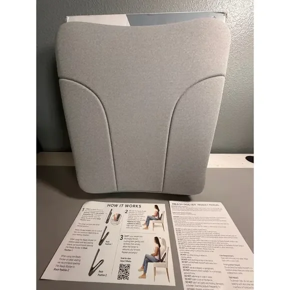 Ready Rocker Portable Back Support Rocker Cloud Gray - Picture 6 of 9